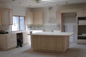 unfinished kitchen