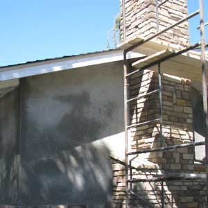 masonry chimney